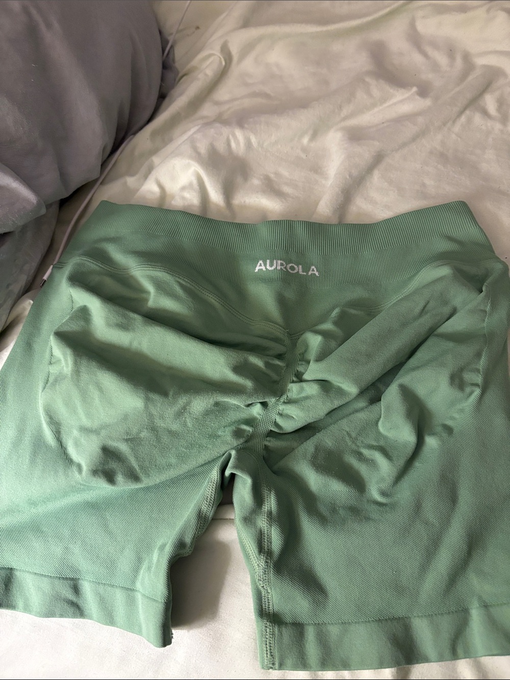 Aurora Green Seamless Bike Shorts